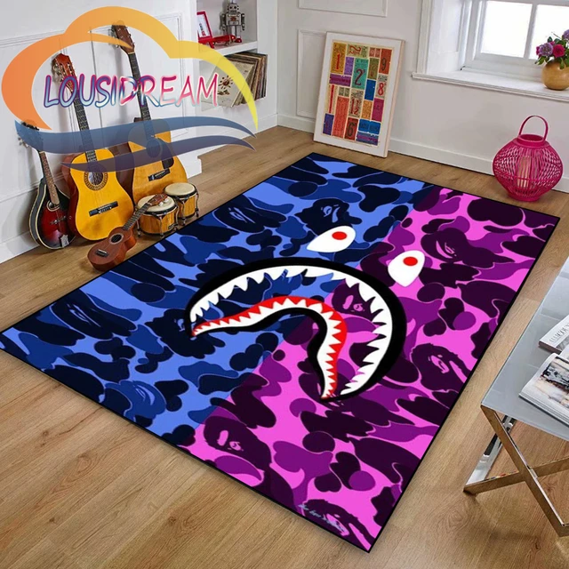 Bape Baby Rug Carpet Parlor Bedroom Circularind Individuality Polymita  Non-slip