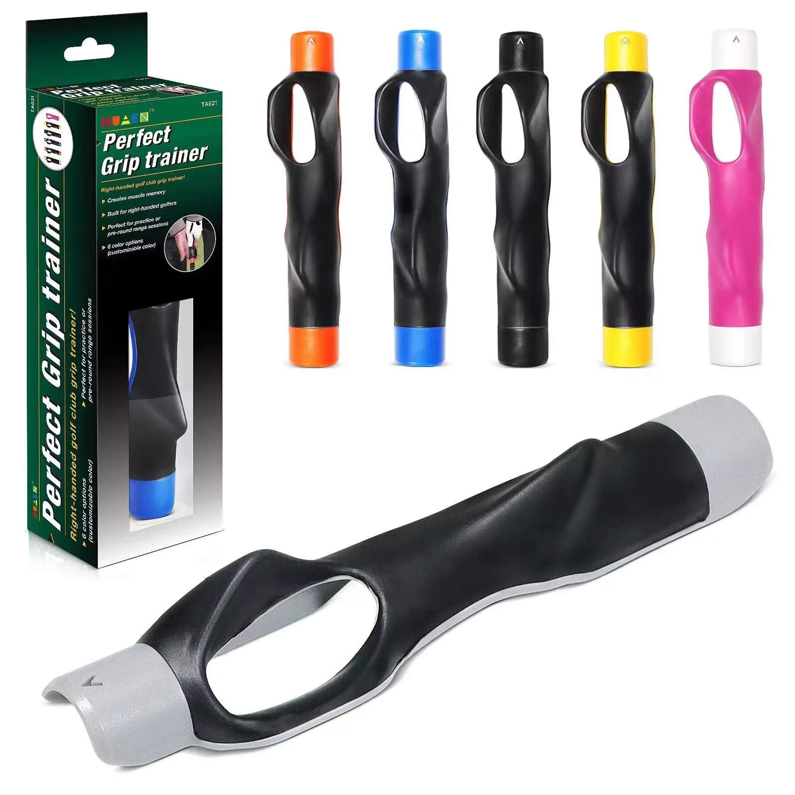Golf Grip Trainer Attachment Outdoor Golf Swing Trainer Beginner Gesture Alignment Training Aid Correct Training Handy golf grip
