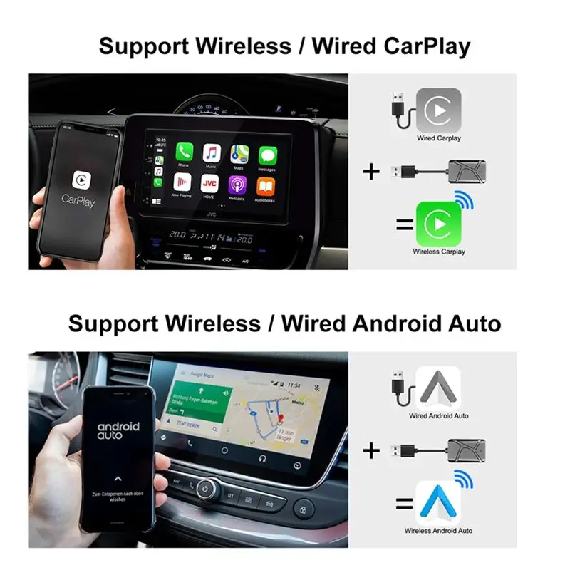 Carplay 미니 박스 무선 자동차 연결 박스(마쓰다, 기아, 토요타 및 안드로이드 오토용)