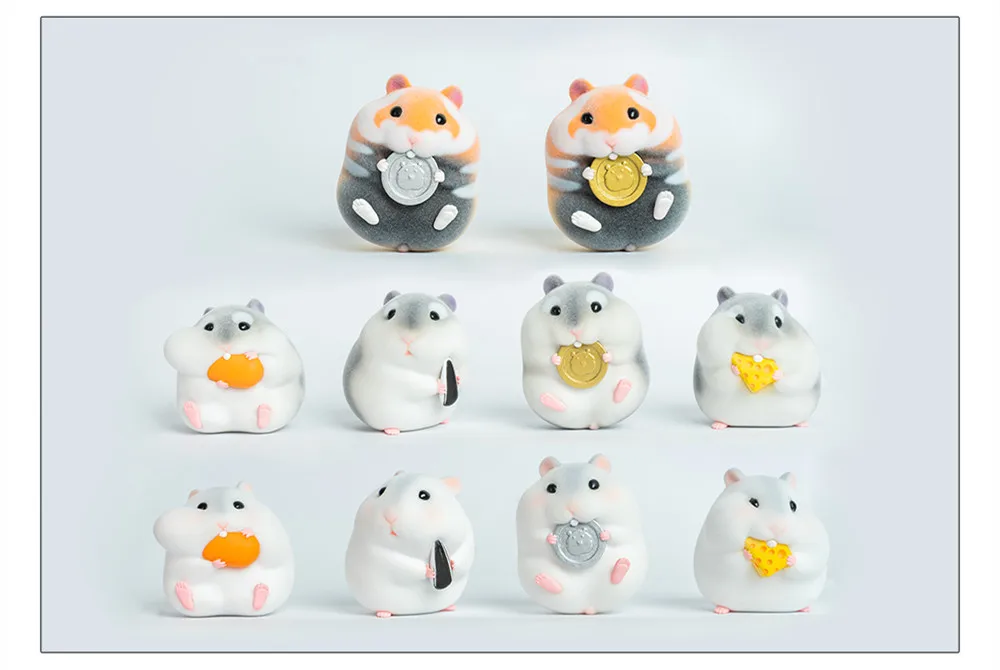 

Cute Hamster Animal Blind Box Model Figure Collector Simulation Ornaments Decor Toy Gift Crafts Souvenirs