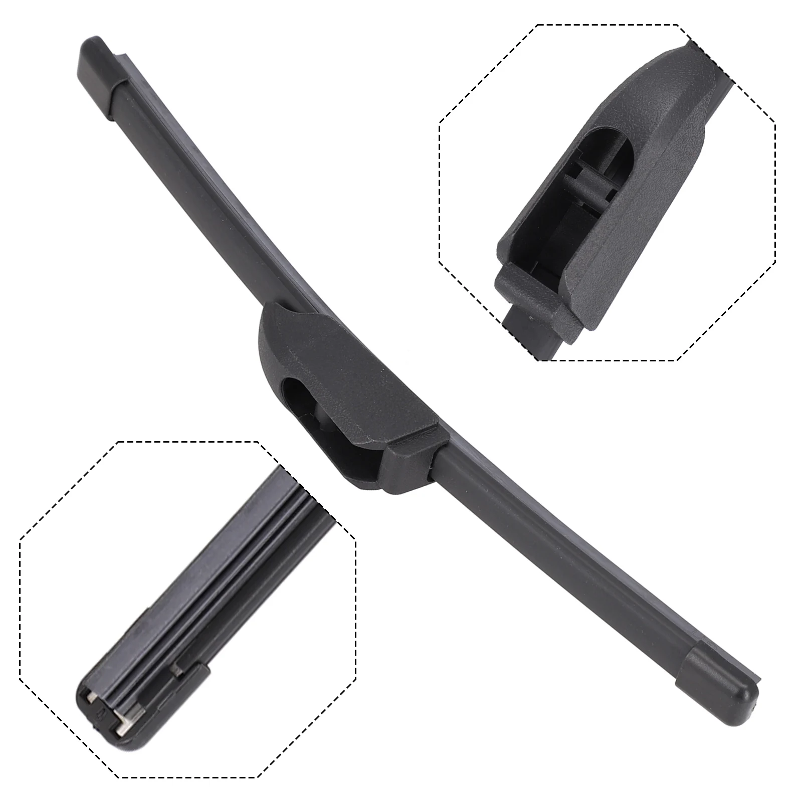 Enhanced Car Rear Wiper Blade for Clear Tailgate Window Visibility