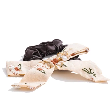 New Printing Bowknot Headwear Elastic Hairbands for Women Ponytail Holder Fashion Hair Accessories 6