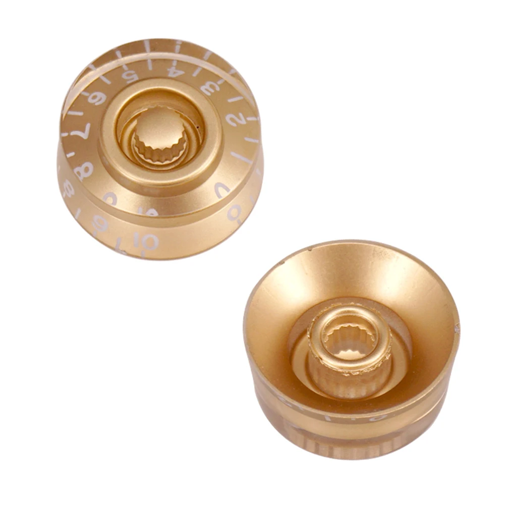 Description Picture 4 of item4pcs Speed Control Guitar Knobs Multi Color LP Electric Guitar Volume Tone Knob Top Hat Musical Instruments Guitars Parts