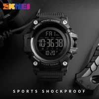SKMEI 1384 Soft Clock For Male reloj hombre with Shockproof 2 Time  Sport Watch Stopwatch Count Down Mens Digital Watches 2