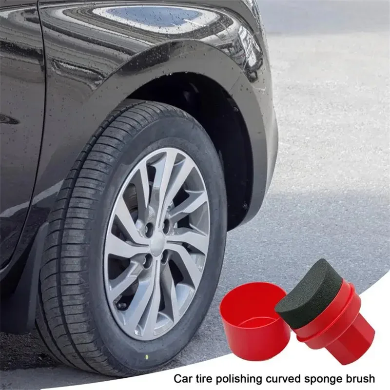 Car Wheel Polishing Waxing Sponge With Lid Tire Wash Wipe Water Suction Sponge Pad Wax Polishing Tyre Cleaning Tools 3