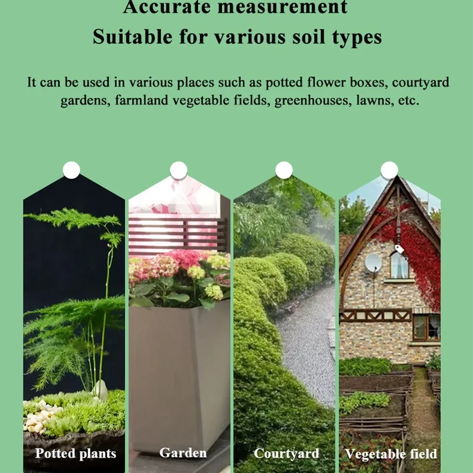 Tuya Zigbee Soil Moisture Meter Temperature Humidity Tester 1/2/3PCS for Garden Planting