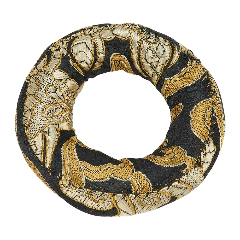 Silk Cushion Pillow Buddha Sound Bowl Pad for Tibetan Singing Bowl in Nepal Cushion Embroidered Handcrafts Random Color, Buddha sound bowl