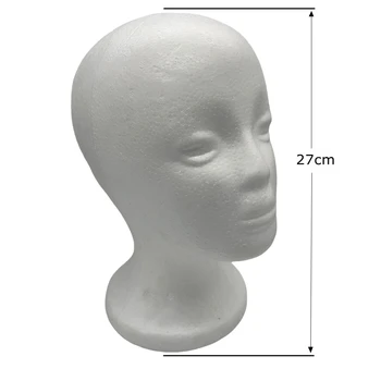 Testa di manichino femminile Cappello in schiuma di polistirolo Occhiali Display Cappello Parrucca Espositore Rack Modello di testa di manichino manichino