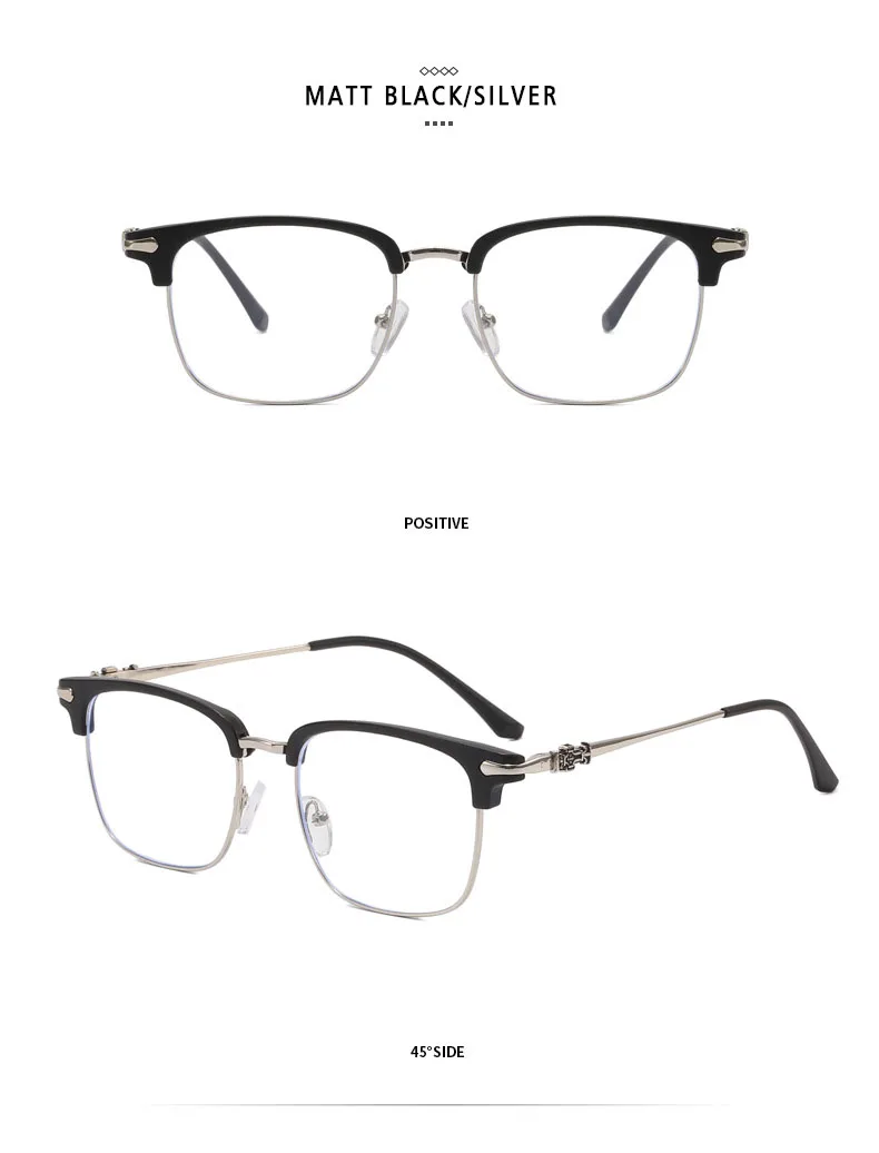 Blue Light Glasses - O-Q CLUB Square Eyeglass Frame with Anti-Reflective Lenses