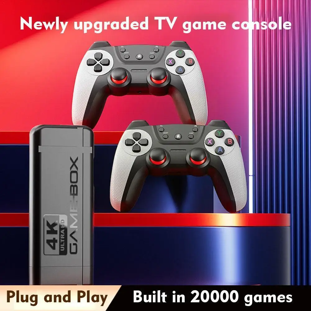 4KRetroVideoGameConsole24GWirelessConsoleGameBox10000Games