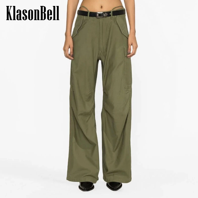 

10.23 KlasonBell Women's Cotton Street Casual Pocket Cargo Pants