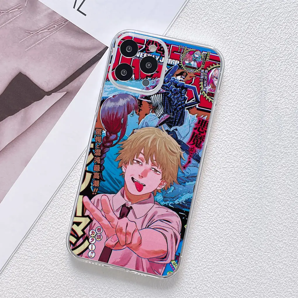 Chainsaw Man Gir Denji Makima Themed Phone Case Cover