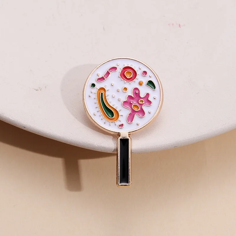 Science Chemical Molecular Structure Enamel Pins Chemistry Pharmacist Gene Strand Brooches Lapel Badge Jewelry Gift For Students