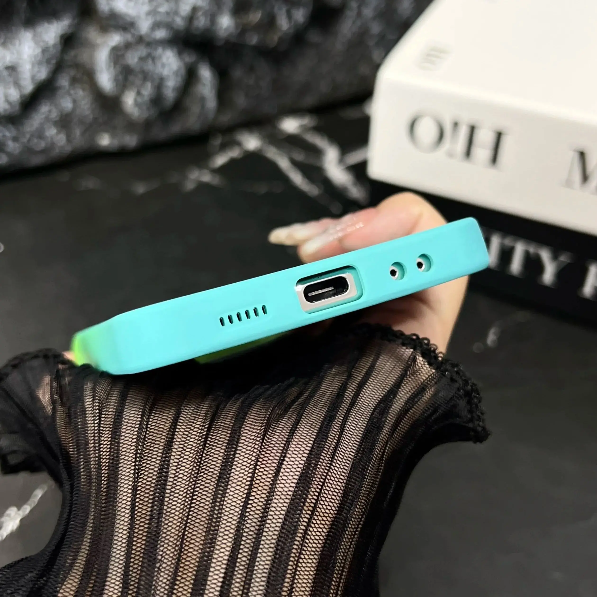 Gradient Silicone Soft Magnetic Phone Case - Protective Cover