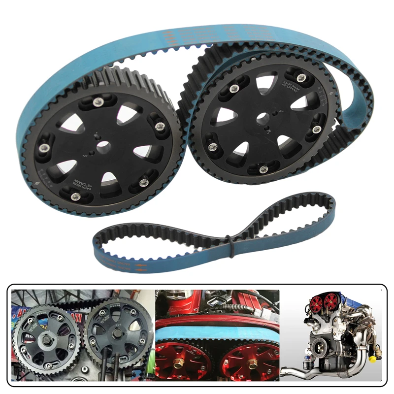 Racing Timing Belt+Balance+Cam Gear For Mitsubishi Lancer EVO 1-9 Eclipse Galant