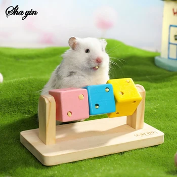 Colorful Wooden Hamster Chew Toy 1