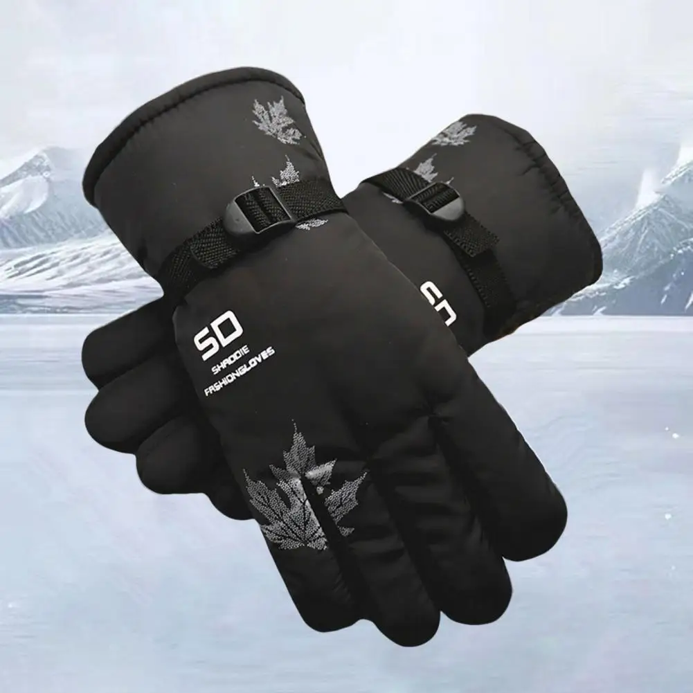 

1 Pair Riding Gloves Excellent Wear-resistant Cozy Breathable Flexible Cycling Gloves for Daily Ski Gloves Winter Gloves