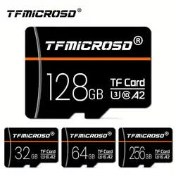 TFMicroSD Memory Card 64GB 128GB 256GB U3 C10 Mini SD/TF Cart?o De Memória 32GB U1 For Phones Nintendo Switch Games Camera 4K T