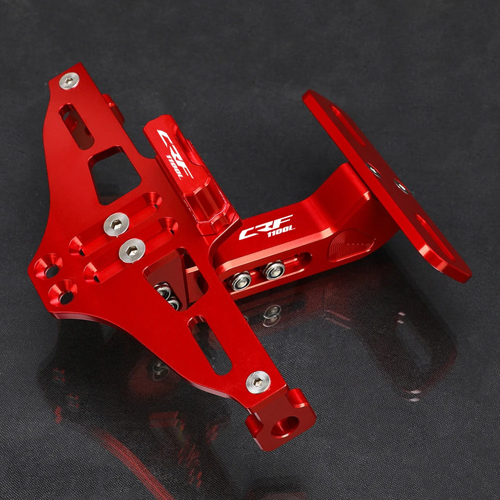 

For Honda CRF1100L CRF 1100L Africa Twin 2020 2021 - 2023 License Plate Holder Number Plate Frame LED Light Bracket turn signal