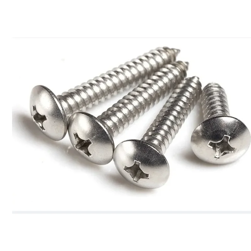 

100pcs/lot M4.2*9.5/13/16/19/22/32-45 M3.9*6.5/9..5/13/16/19-50 stainless steel 304 phillips truss head self tapping screw536