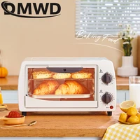 DMWD 12L Mini Electric Oven Household Multifunctional Baking Oven Breakfast Pizza Bread Toaster With Timer Baking Tools 220V
