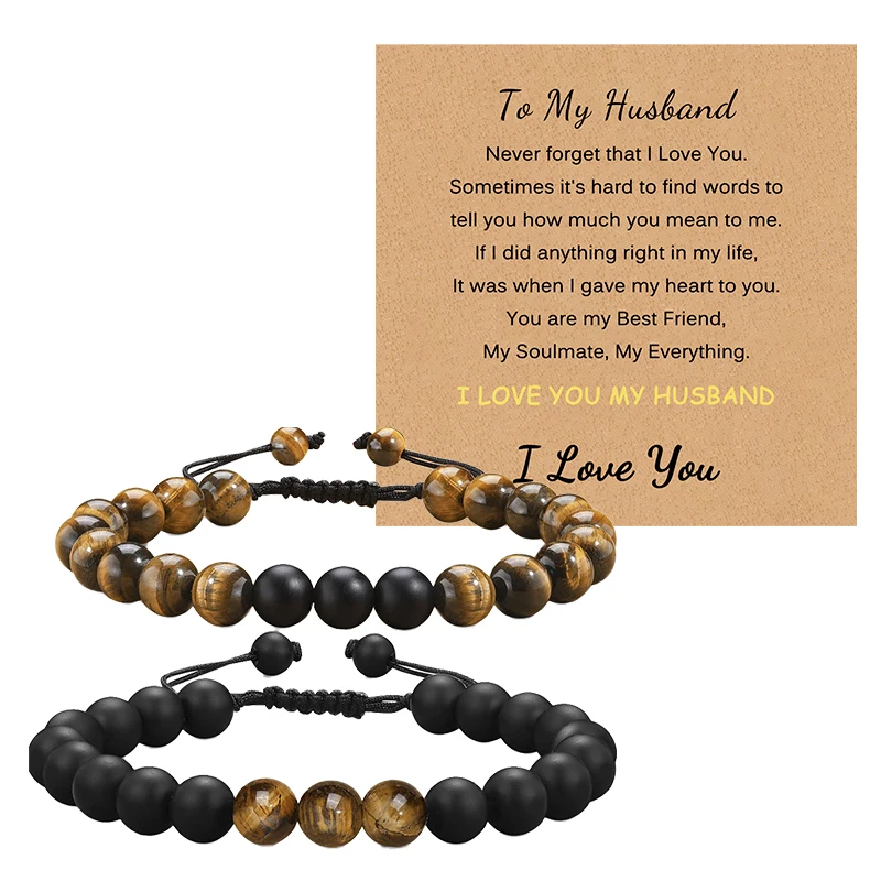 KunBead Wife & Husband Heart Love Charms With Birthstones - Valentine's Gift For Bracelets - View #12
