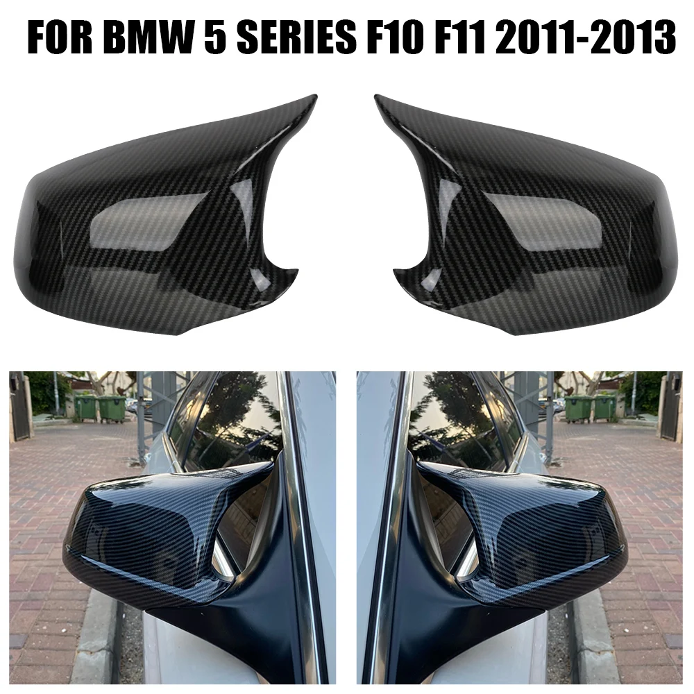 

2 Pieces for BMW 5 Series F10 F11 2010-2013 Car Mirror Housing Car Rearview Mirror Cover Side Wing Protect Frame Covers