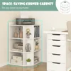 Kids Corner Cabinet with Charging Station, Wooden Cubby Bookcase with USB Ports and Outlets, 3-Tier Kids Bookshelf 6