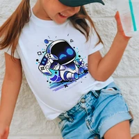 Astros Playroom Game Astro Bot T Shirts Kids Funny Cartoon Character Robot T-Shirts Crew Neck Short Sleeve Girls Boys Streetwear 2
