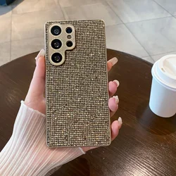 Luxury Glitter Bling Diamond Phone Case Cover - Galaxy S23 Ultra (Gold)