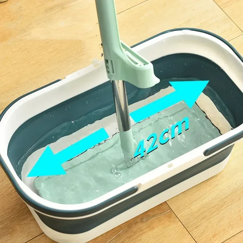 Folding Wash Basin Collapsible Wash Basin Foldable Wash Basin Folding Storage Bucket Portable Mop Bucket With Wheel