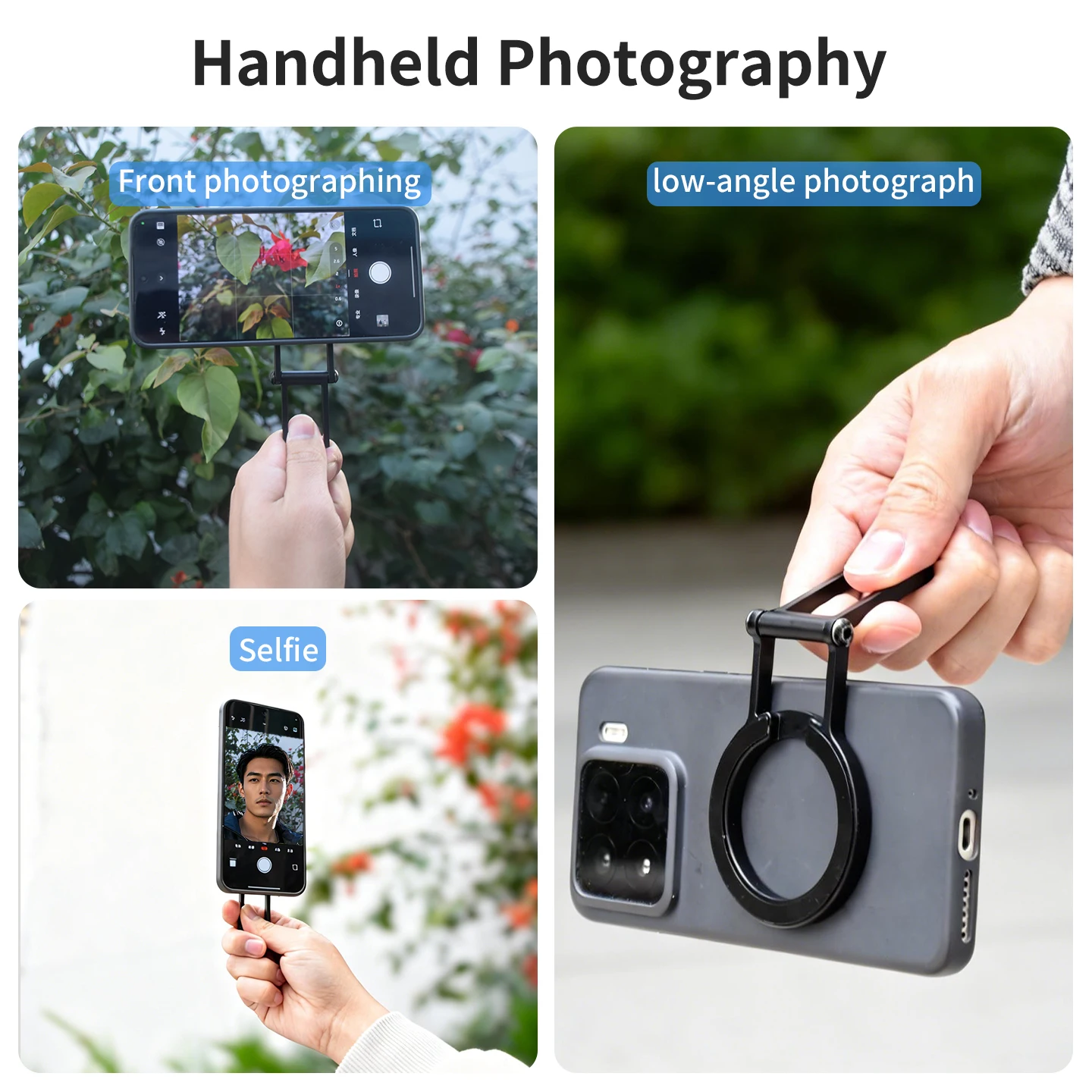Magnetischer faltbarer Stativ-Handyhalter für MagSafe iPhone 17 16 15 Pro Max Smartphone – Tragbarer Handy-Ständer aus Aluminiumlegierung – Detail 2