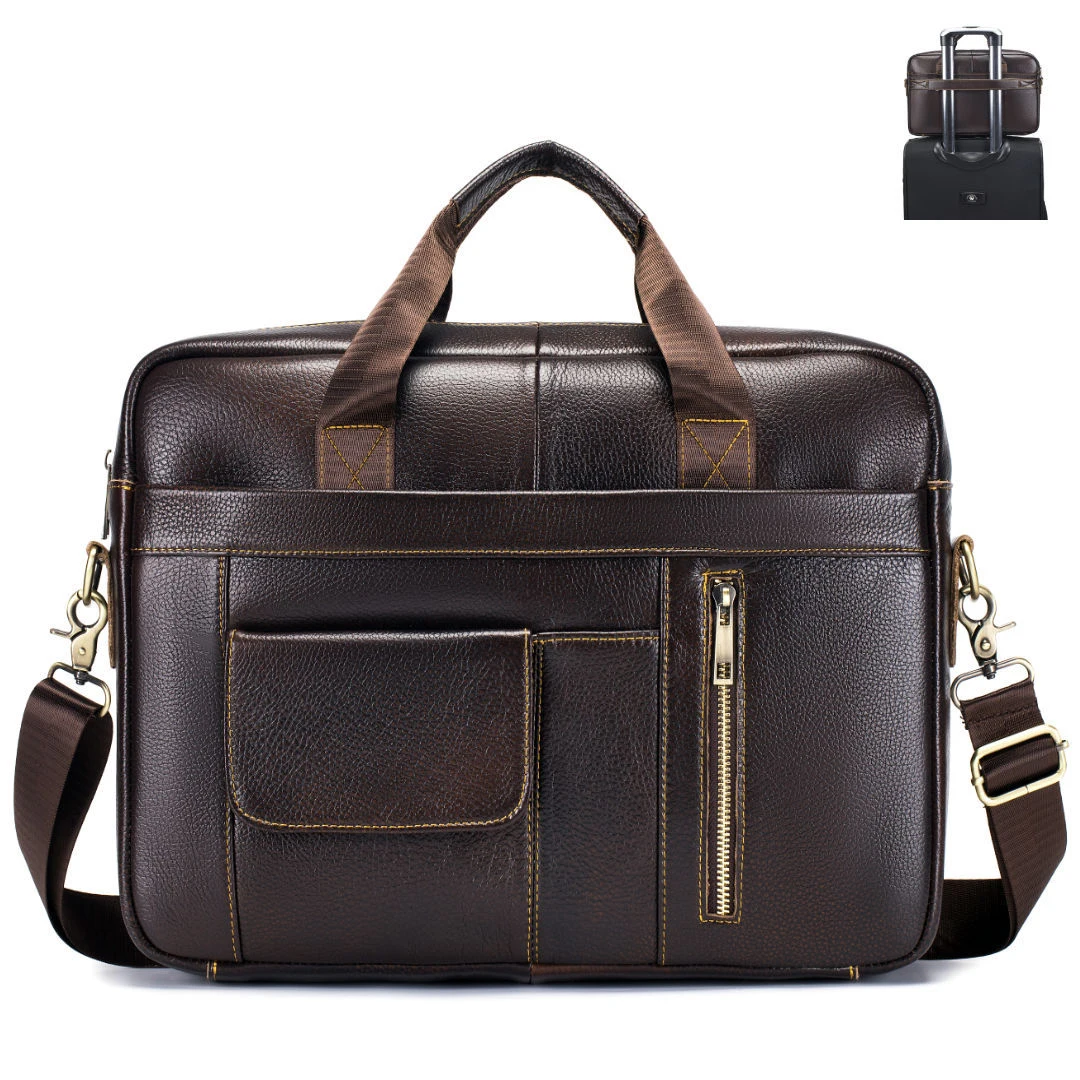 2024-new-luxury-vintage-cow-genuine-leather-business-men's-briefcase-male-shoulder-bag-men-messenger-laptop-computer-bag