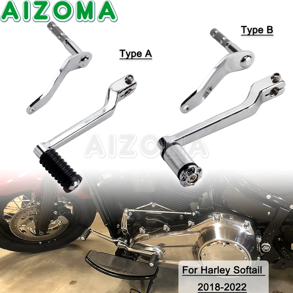 

For Harley Softail Breakout Deluxe Fat Bob Boy Sport Glide FLSB FXBR FLDE FLFB FXFB 2018+ Heel Toe Shift Lever Shifter Peg Pedal