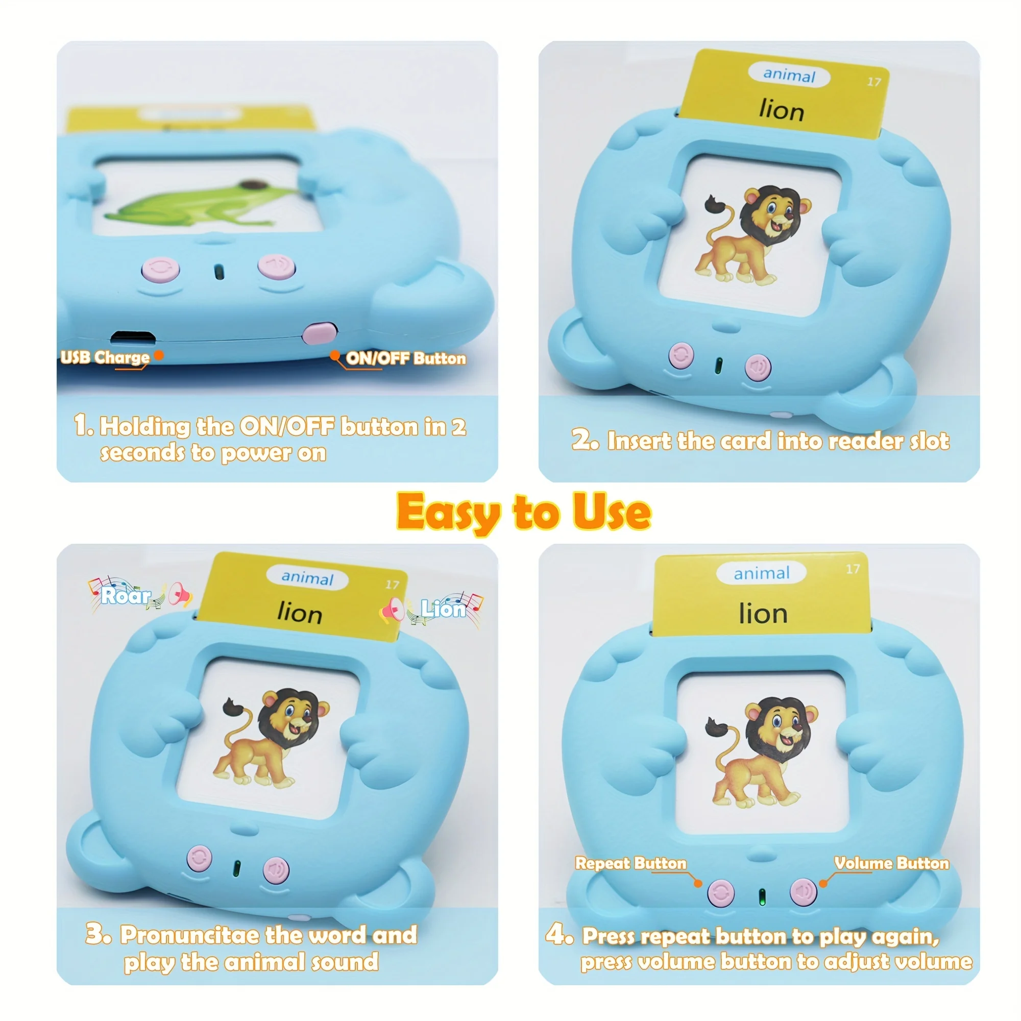 Educational Learning Toy Alphabet Educational Toys 510 Words Alphabet Talking Flash Cards