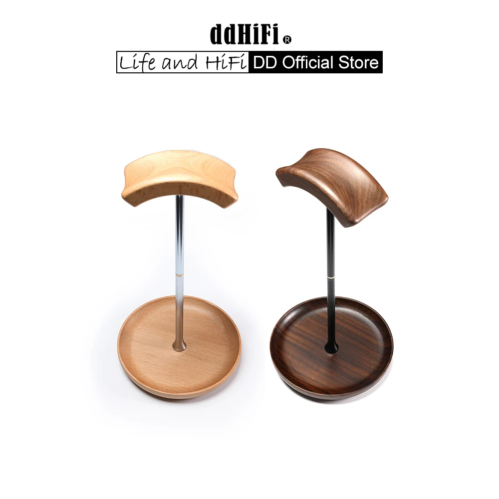 Detachable Wooden Headphone Stand with 270mm Effective Height and Large Base DD ddHiFi HS270W