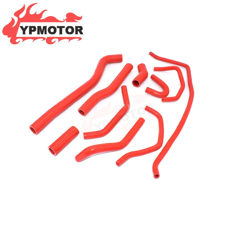 T-Max 500/530 Scooter Bike 10Pcs/Set Silicone Radiator Hose Pipes Tube For Yamaha Tmax500 Tmax530 Xp500 Xp530