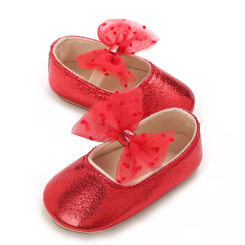 New Spring and Autumn New Cotton Rubber Sole Princess Shoes 0-18 Girl Baby Walking Shoes