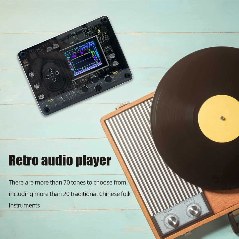 MINI THEREMIN STRUMENTO Elettronico con Display a Colori e Voci