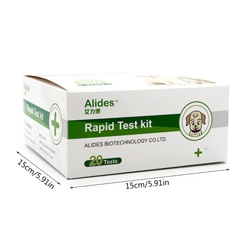 Canine Distemper/Adeno Test for Dogs Cats Easy and Effective Test Pet CPV CDV FPV CCV Toxo Set of 20 Dog Virus Detection Card Feline Virus Test Kits