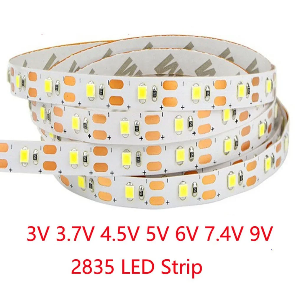 

5m 3.7V 3V 4.5V 5V 6V 9V RGB LED Strip LED Mirror Strip LED Soft Tape KTV Bar 2835 60 leds/m White Warm White Yellow Pink