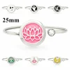 25MM 316L Stainless Steel Aromatherapy Bracelet Essential Oil Diffuser Perfume Locket Bangle Jewelry Free 10Pads 1