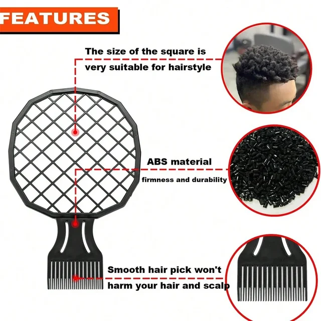 3pcs Hair Styling Rubber Afro Curl Sponge Set - Image 3