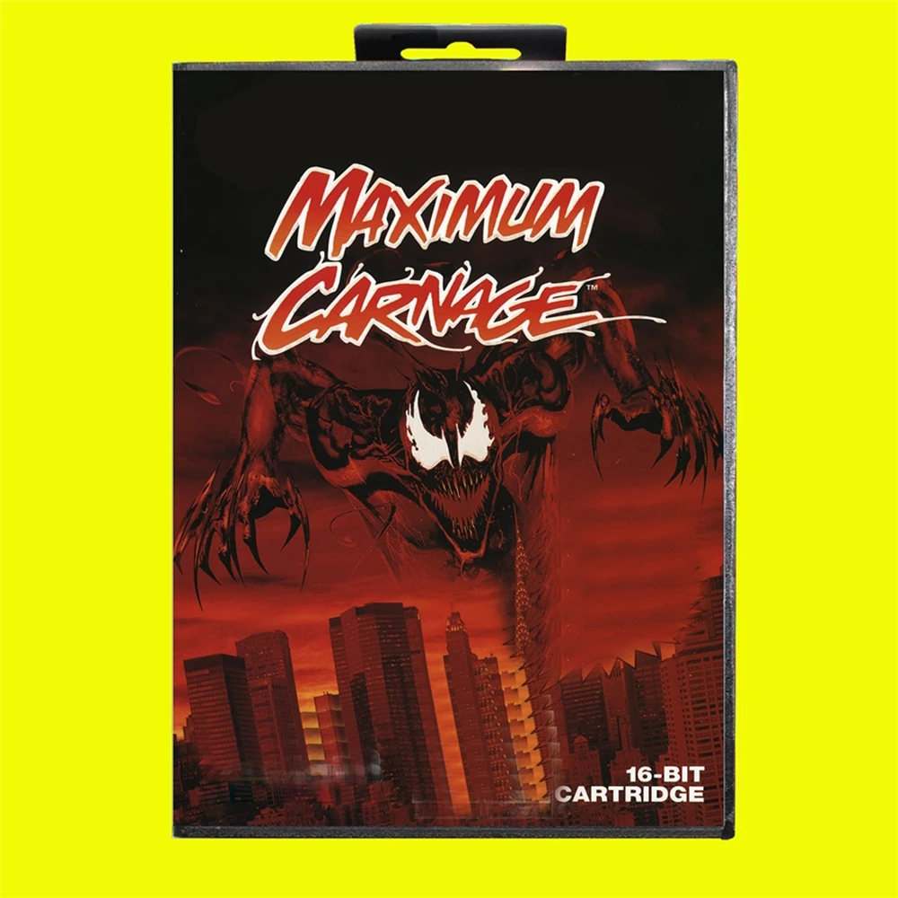 Maximumcarnage Sonik Collections Eu Shell Game Card 16 Bit Md Game Card Con Eur Cover Retail Box Per Sega Megadrive & Genesis