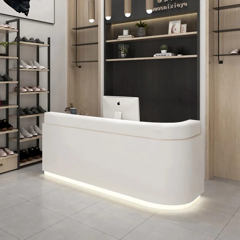 Description Picture 3 of itemInformation Reception Desks European Hospital Shop Mobile Cashier Table Luxury Office Silla De Escritorio Beauty Salon Furniture