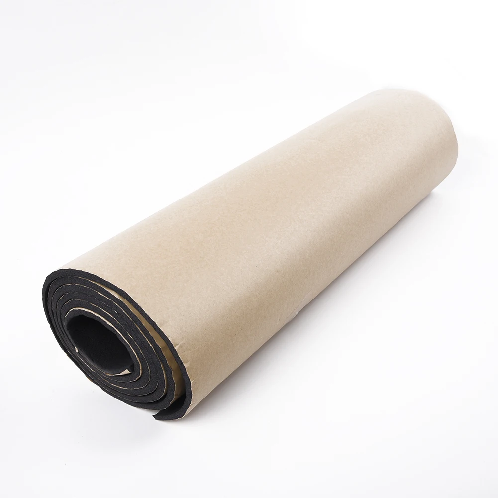Car Soundproofing Insulation 200*50cm Car Auto Sound Proofing Deadening Insulation Self Adhesive Cell Foam Interior Accessories Soundproof Cotton