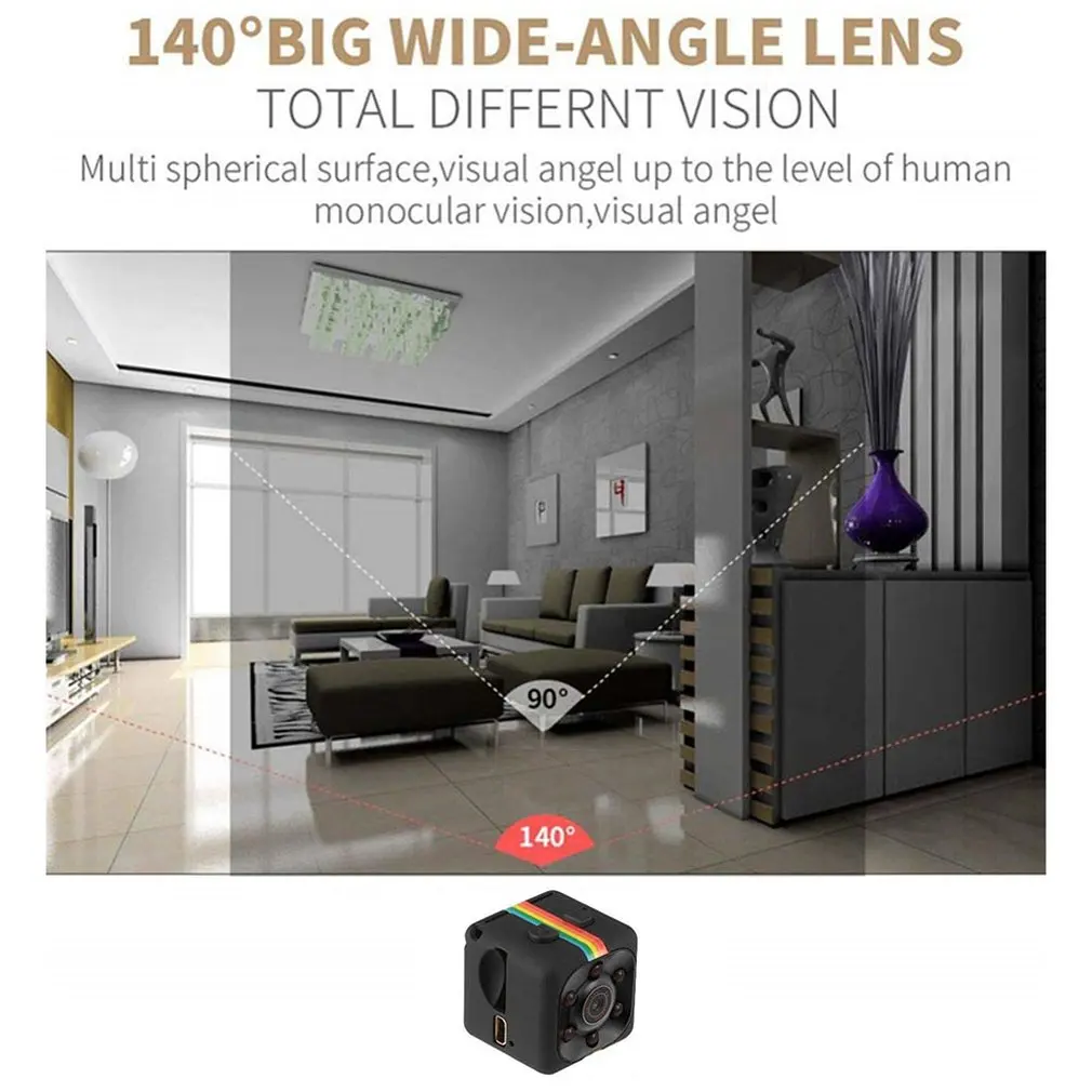 Новая широкоугольная мини-камера SQ11 с датчиком HD 1080P, видеокамера ночного видения, видеорегистратор движения, микро-камера, Спортивная цифровая видеокамера, маленькая камера