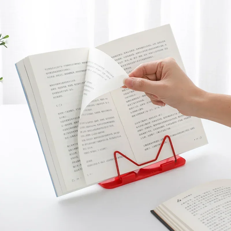 Book stand 1Pc Portable Foldable Adjustable Bookend Stand Reading Book Holder Document Holder Base book holder reading stand