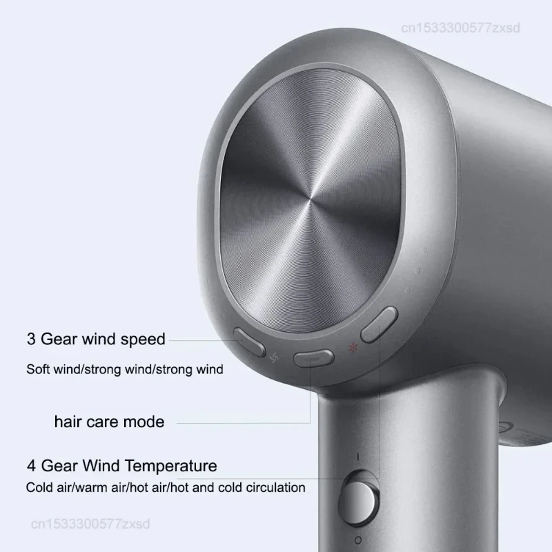 Xiaomi Mijia H701 Hair Dryers High Speed Water Ion Professional Hair Care Quick Dry Negative Ion 65m/s 110000Rpm 220V Dryer