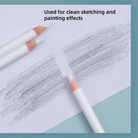 Newest 12-1PC Rubber Pen Eraser Pencil Pen Tip Rubber Type High Precision Pencil Eraser For Manga Highlight Art School Supplies 5